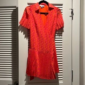 Alexis Pleated Wrap Dress